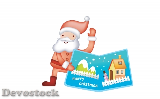 Devostock Santa Claus Merry Christas 2 4K