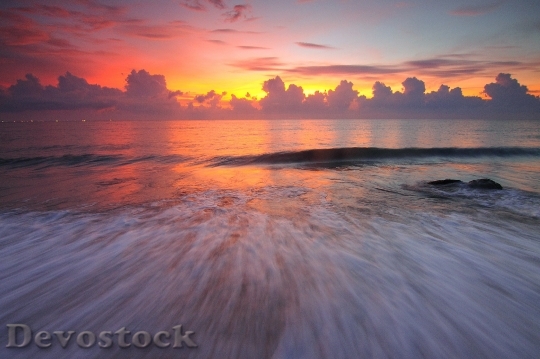 Devostock Sea Dawn Landscape 55707 4K