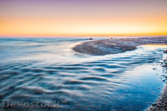 Devostock Sea Dawn Landscape 88623 4K