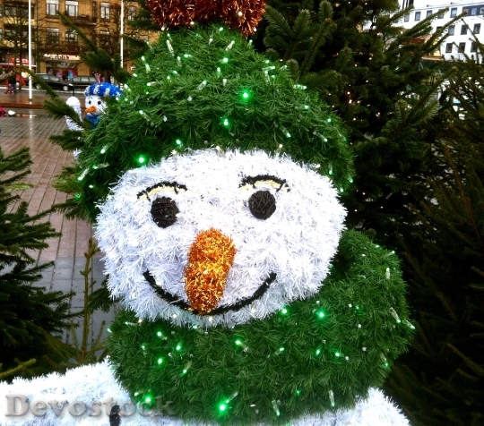 Devostock Snowman Christmas Decorations 54414 4K