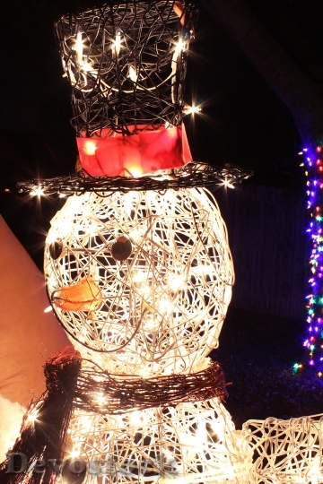 Devostock Snowman Christmas Lights Wnter 4K