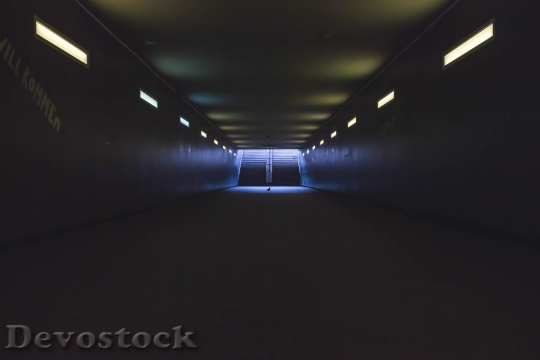 Devostock Stairs Lights Dark 140304 4K