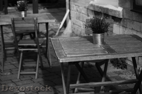 Devostock Table Wooden Chair 111860 4K