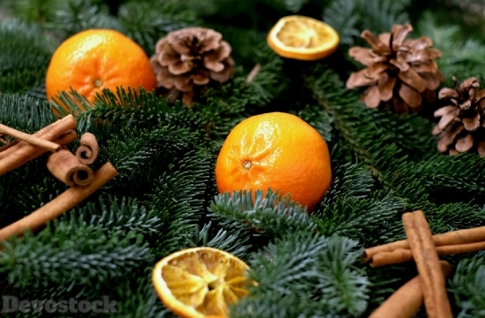 Devostock Tangerines Fruit Frisch Chritmas 4K