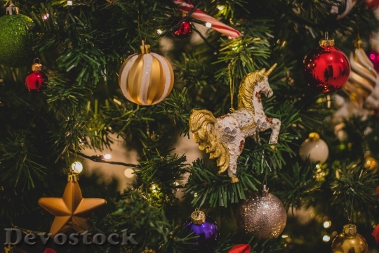 Devostock Tree Christmas Shining 56686 4K