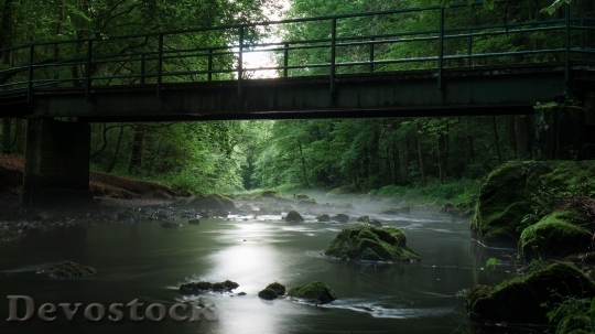 Devostock Water Rocks Bridge 15842 4K