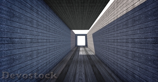 Devostock Wood Dark Building 20753 4K