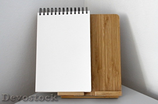 Devostock Wood Notebook White 41502 4K