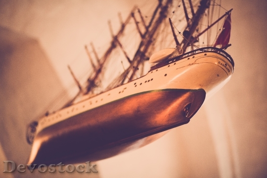 Devostock Wood Ship Blur 132737 4K