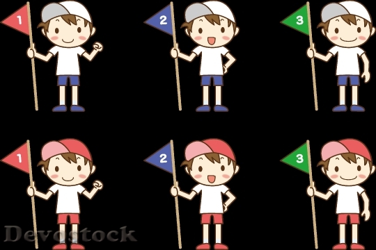 Devostock Boy Flag Set