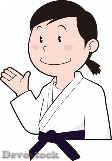 Devostock Female Judo Player