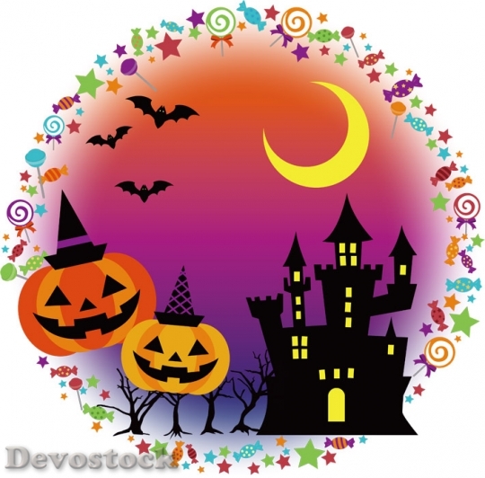 Devostock Halloween Background Castle