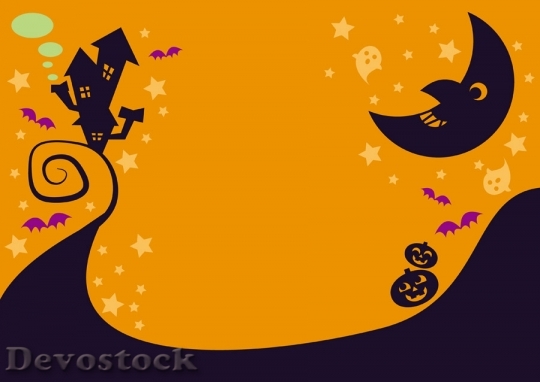 Devostock Halloween Background Witch