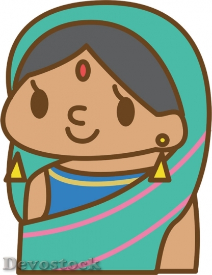 Devostock Indian Girl in Surrey