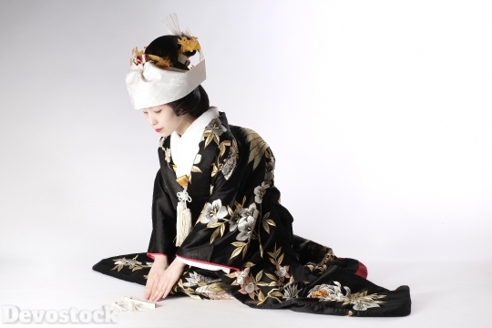 Devostock Beautiful Marriage Tradition Japan Woman 4k