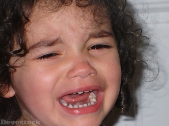 Devostock Child Girl Crying Little 4K