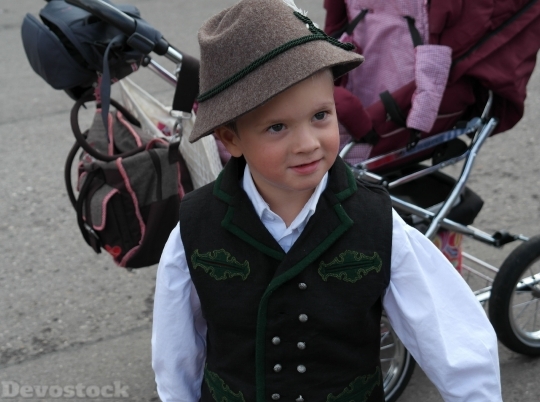 Devostock Costume Boy Bavarian Child 4K