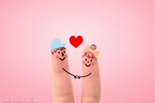 Devostock Couples Love Fingers Man Husband Wife 4k
