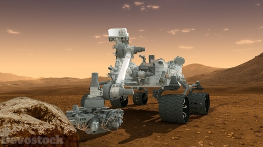 Devostock Curiosity Robot Geologist Chemist Science Space 4K
