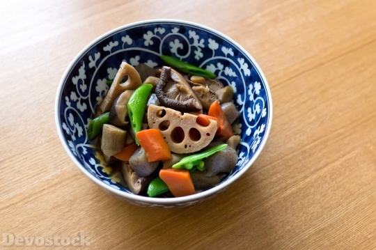 Devostock Food Vegetables Asian Dish 4k