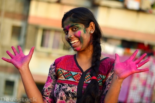 Devostock Girl Indian Girl Female 4K