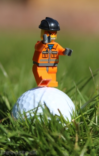 Devostock Golf Golf Ball Angry 1 4K