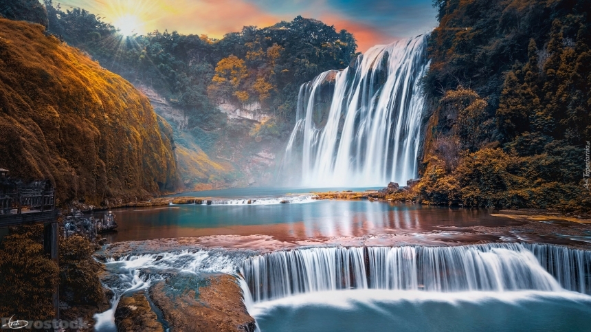 Devostock Huangguoshu Waterfall In China 4K