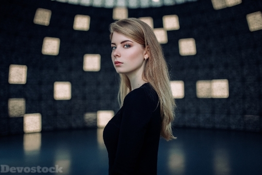 Devostock Irina Popova Blonde Wide 4K