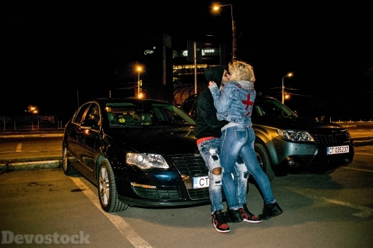 Devostock Lights Couples Love Kiss Car 4K.jpeg