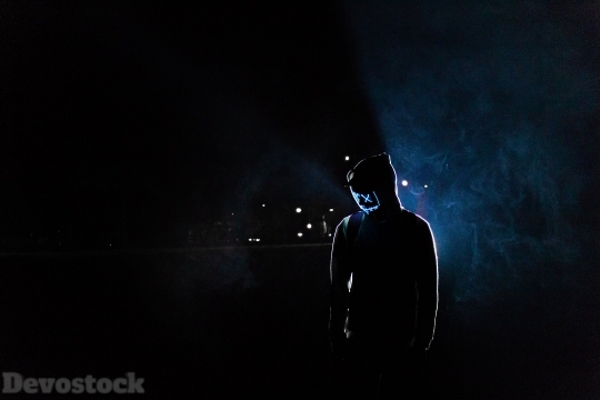 Devostock Lights Man Shadow Scary Mask 4K.jpeg