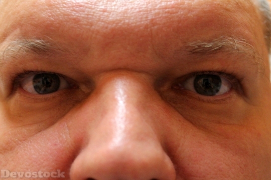 Devostock Man Eyes Facial Expression 4K