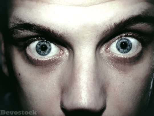 Devostock Man Eyes Portrait Face 4K