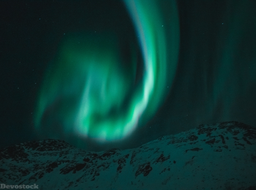 Devostock Northen Wallpaper Altitude Astrology Lights Night 4k