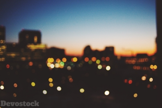 Devostock Photography Lights Blur City 4k