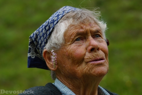 Devostock Portrait Person Woman Elderly 4K