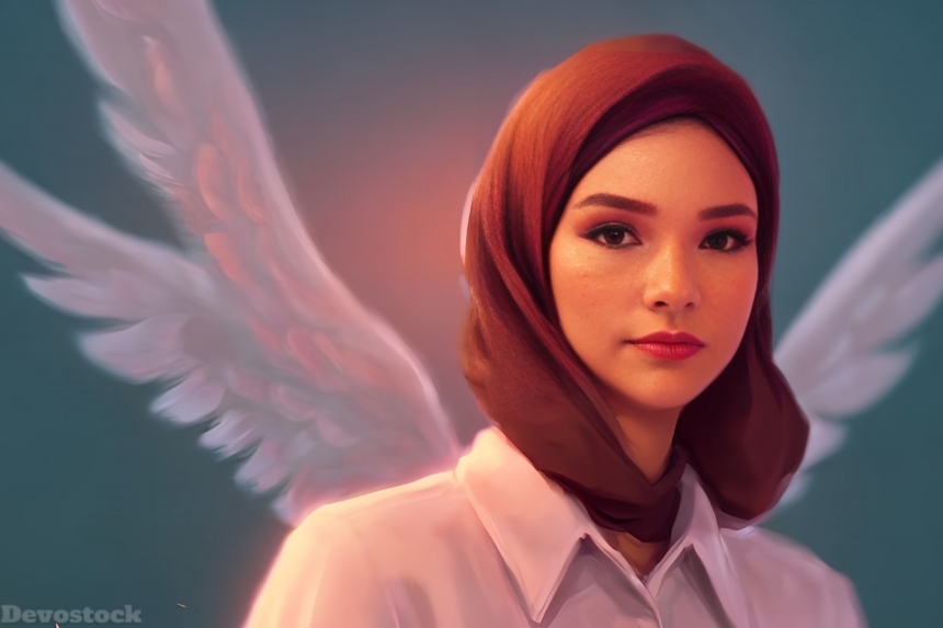 Muslim Beautiful angelic Girl Innocent 4k  (1)