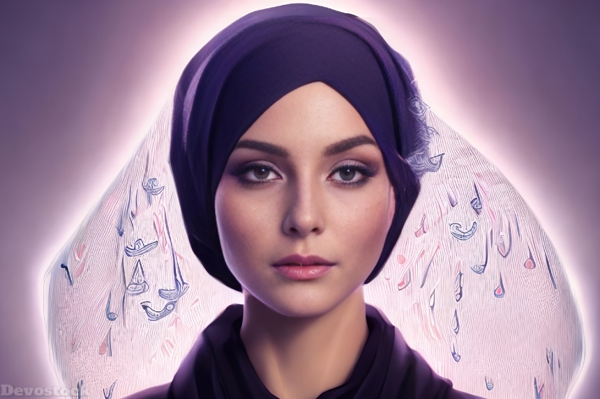 Muslim Beautiful angelic Girl Innocent 4k  (16)