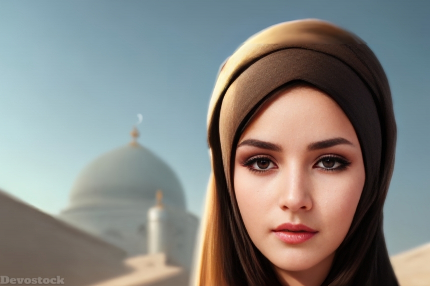Muslim Beautiful angelic Girl Innocent 4k  (3)