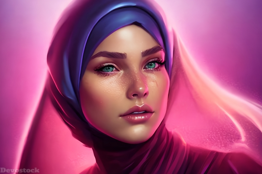 Muslim Beautiful angelic Girl Innocent 4k  (8)