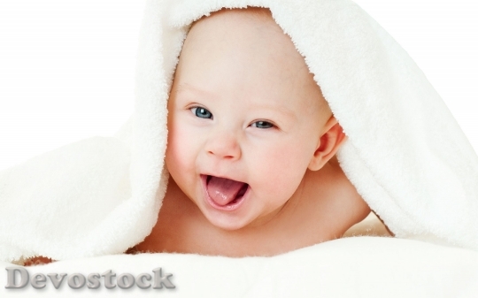 Devostock cheerful baby