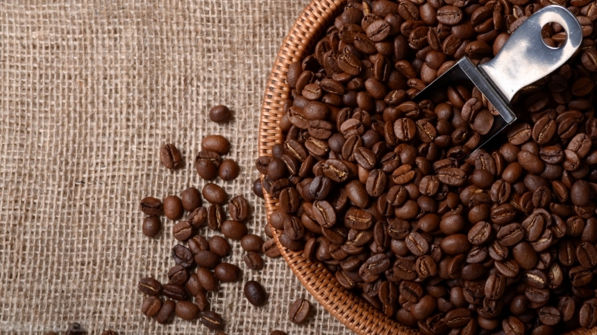 Devostock Coffee beans , designed photos 