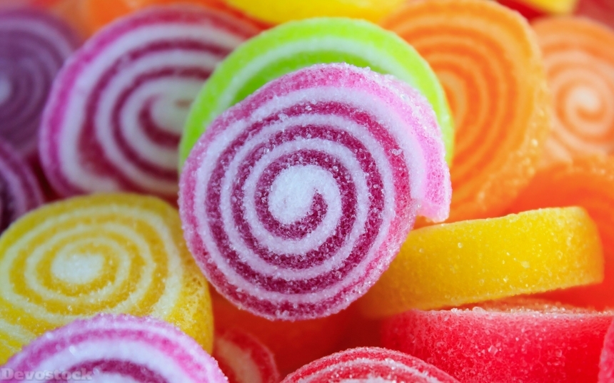 Devostock colorful sweet jelly candies