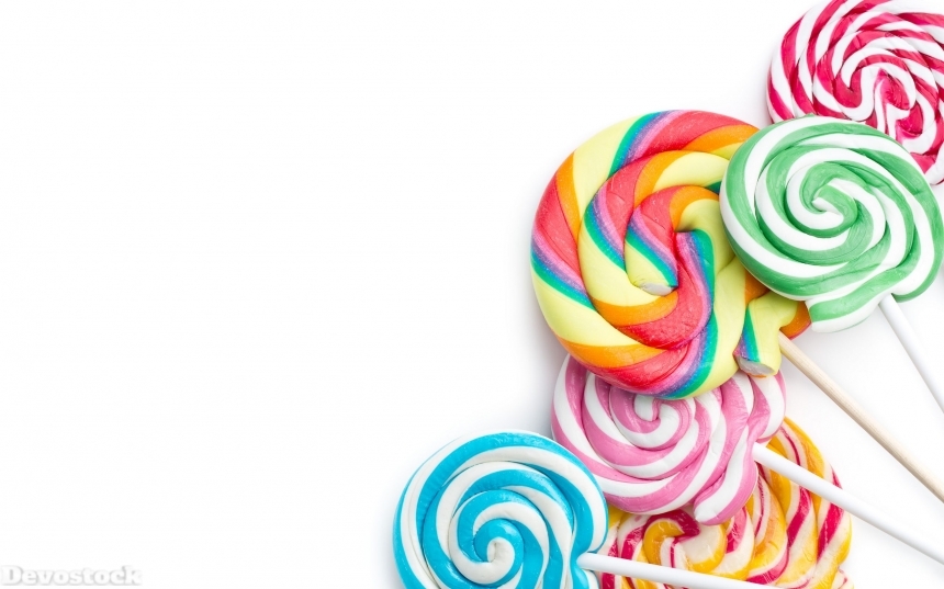Devostock colorful swirl lollipop
