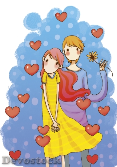 Devostock Couples love anime cartoon  (55)