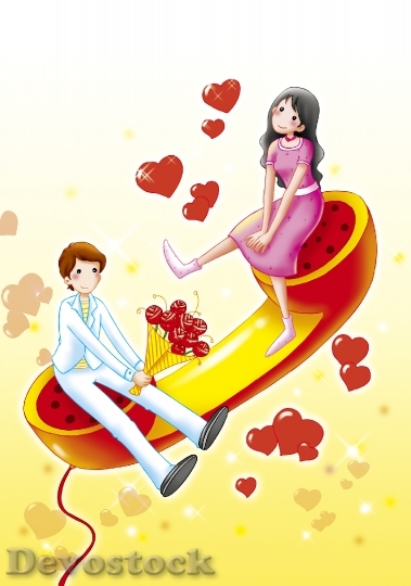 Devostock Couples love anime cartoon  (67)