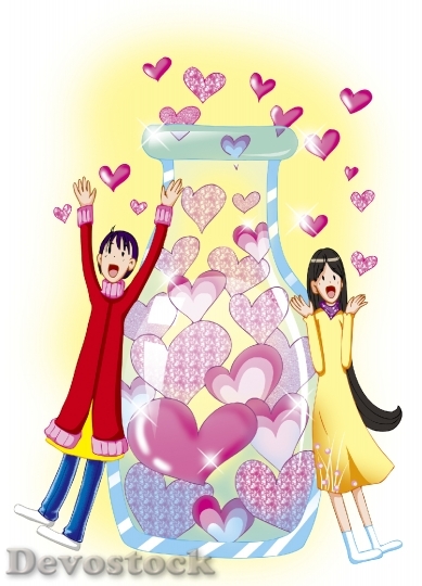 Devostock Couples love anime cartoon  (68)