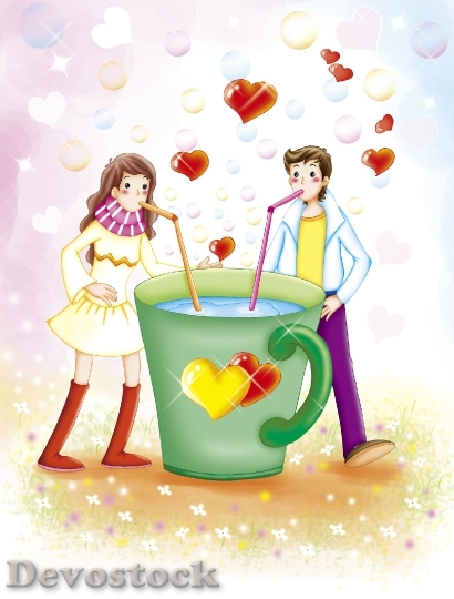 Devostock Couples love anime cartoon  (75)