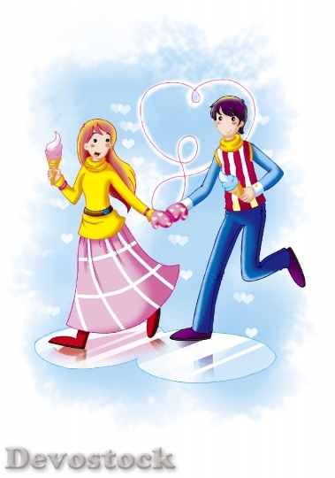 Devostock Couples love anime cartoon  (80)
