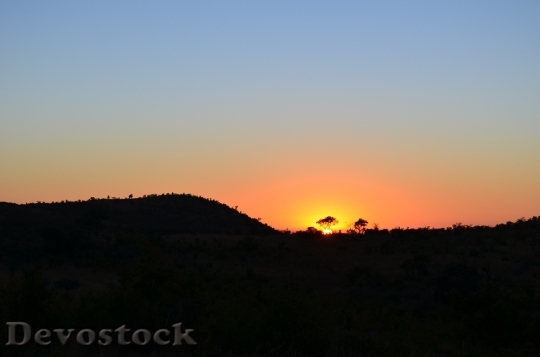 Devostock Africa African Sunset Sunset