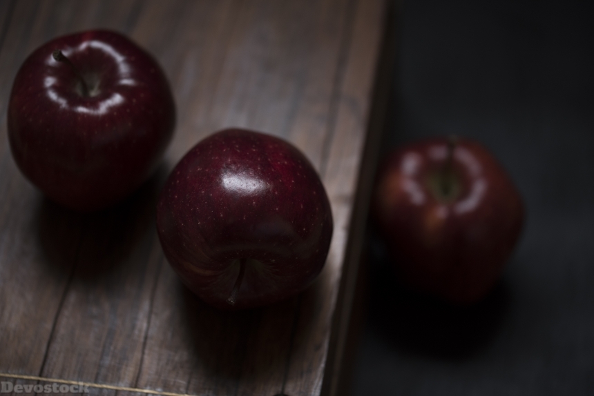 Devostock Apples Fruit Table Macro